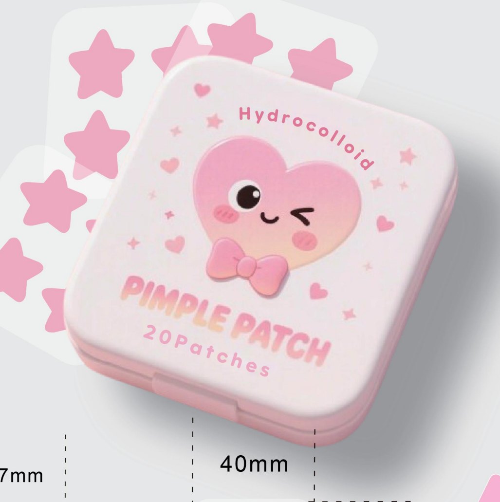 DoPdoo mirror compact holding hydrocolloid pimple patches